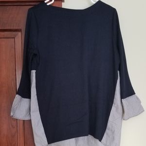 Maternity mixed material sweater